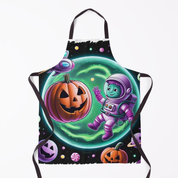 Item preview, Astronaut Microbe Exploring Pumpkin Planet – Cosmic Halloween Design designed and sold by AdoraSticks.