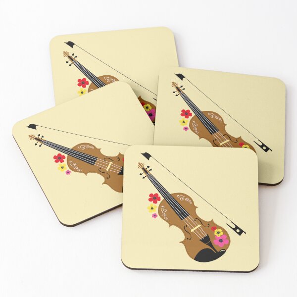 Item preview, Violin With Flowers, Pretty Violinist Design designed and sold by CreativeBridge.
