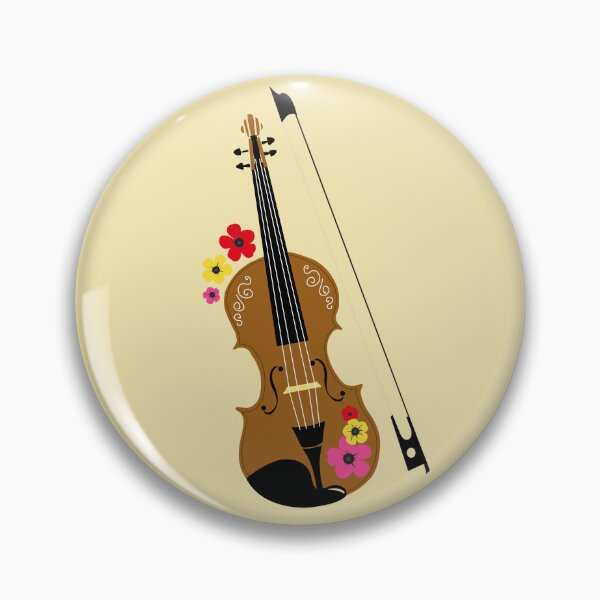 Item preview, Violin With Flowers, Pretty Violinist Design designed and sold by CreativeBridge.