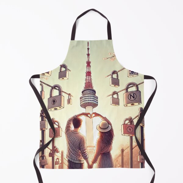 Item preview, Loving Couple N Seoul Tower designed and sold by unrealartwork.