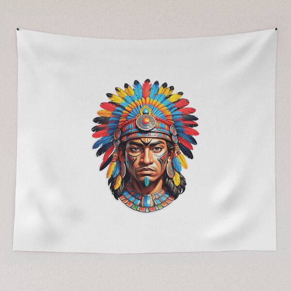 Item preview, Aztec Warrior Vinyl Sticker designed and sold by Bunmigraphics .