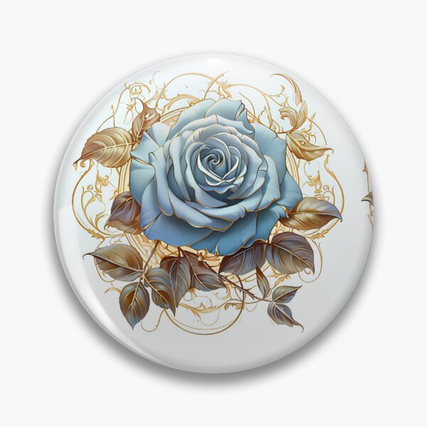 Item preview, Baby Blue and Gold Roses  designed and sold by SHOESLI.