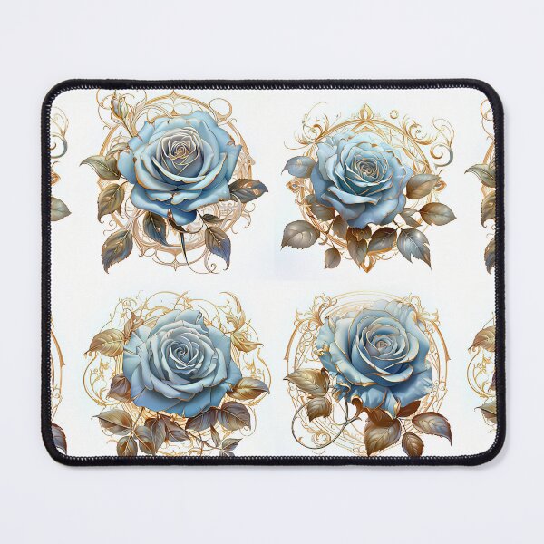 Item preview, Baby Blue and Gold Roses  designed and sold by SHOESLI.