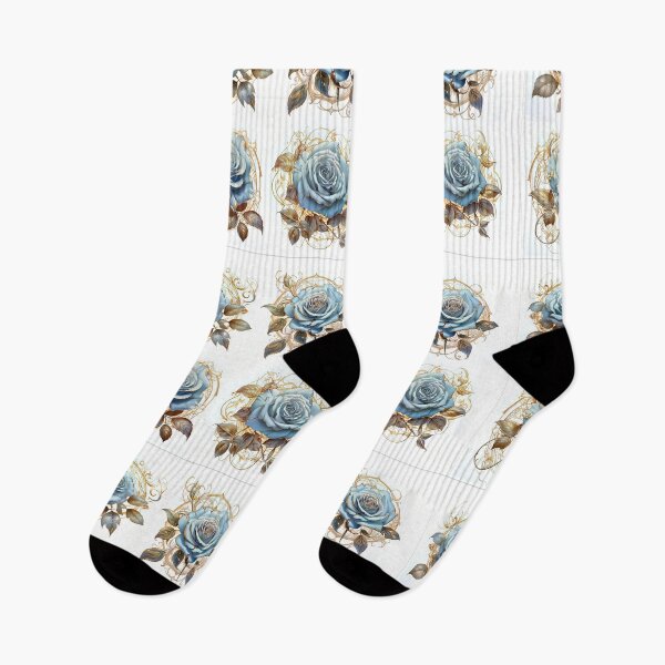 Item preview, Baby Blue and Gold Roses  designed and sold by SHOESLI.