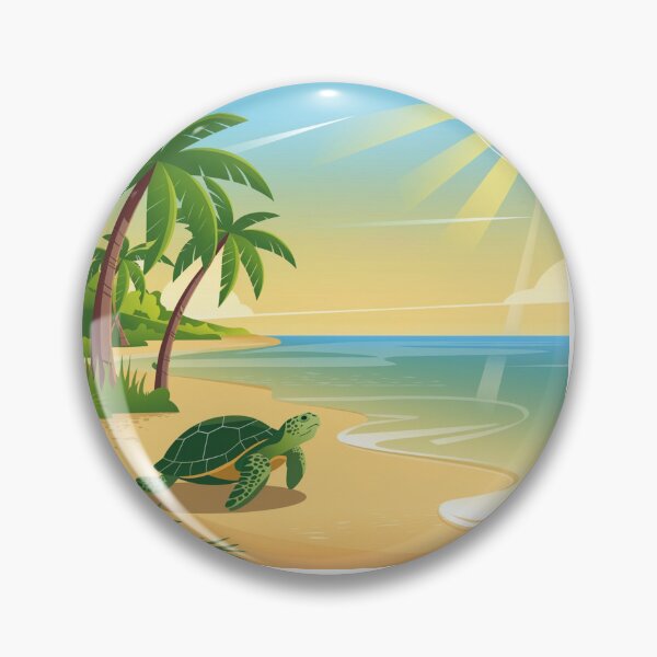 Item preview, Illustration Turtle On The Beach  designed and sold by JANA4446.