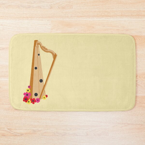 Item preview, Harp With Flowers designed and sold by CreativeBridge.