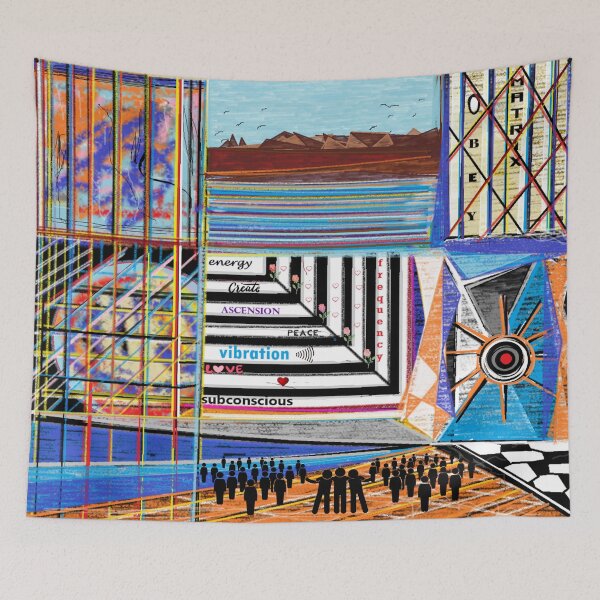 Item preview, Aspects of Awakening digital collage designed and sold by Art With Impact – Statement Art & Apparel for Deep Thinkers.