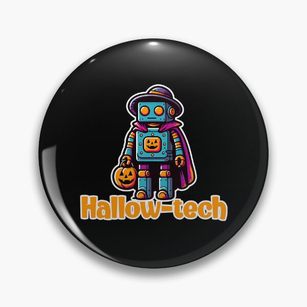 Item preview, Hallow-Tech Halloween Robot Trick-or-Treat Design designed and sold by DineshArtShop.