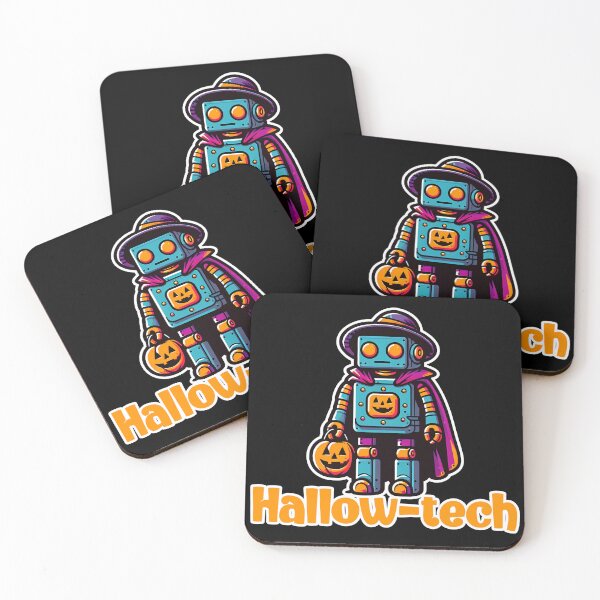 Item preview, Hallow-Tech Halloween Robot Trick-or-Treat Design designed and sold by DineshArtShop.