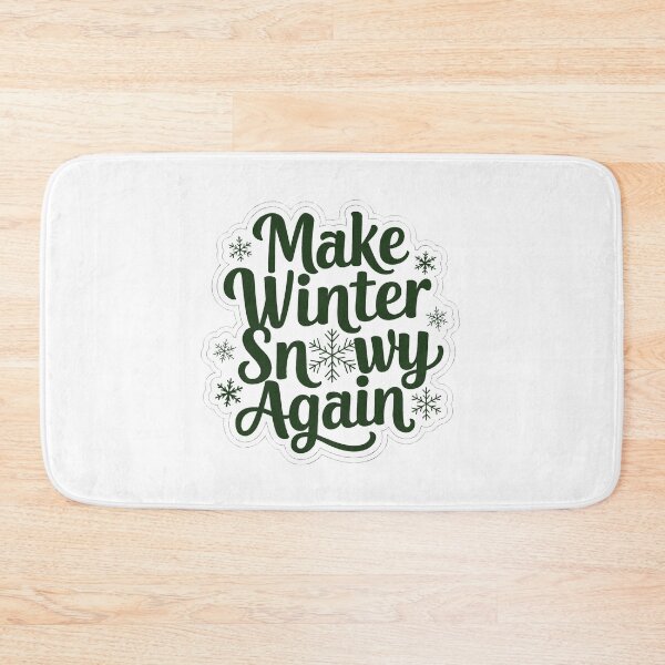 Item preview, Make Winter Snowy Again | Cute Winter Holiday Sticker Design designed and sold by cabana.space.