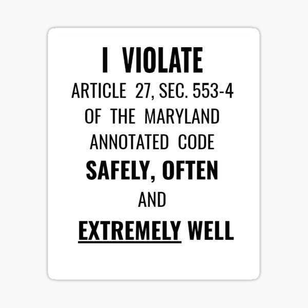 Item preview, Queer History: I VIOLATE ARTICLE 27 designed and sold by chaoticqueer.