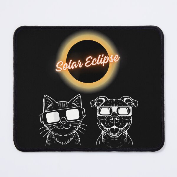 Item preview, Astronomy Lovers Funny Dog And Cat Lovers Total Solar Eclip T-Shirt designed and sold by bonnetiasg.