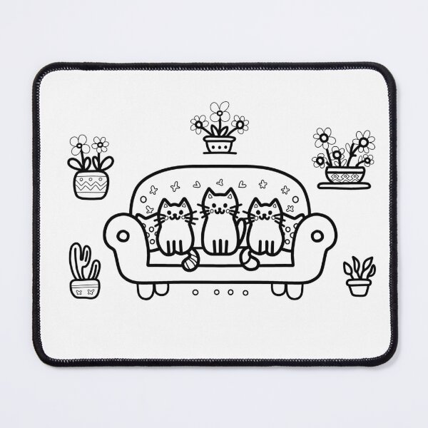 Item preview, KittyKat - Kittens on a Sofa designed and sold by KittyKatCats.