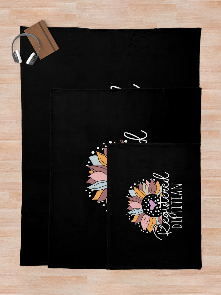 Aperçu 5 sur 6. Plaid avec l'œuvre Cute Sunflower Registered Dietitian créée et vendue par Ripper19.