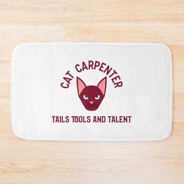 Item preview, Cat Carpenter. Tails, tools and talent. designed and sold by FirstTimeTees.