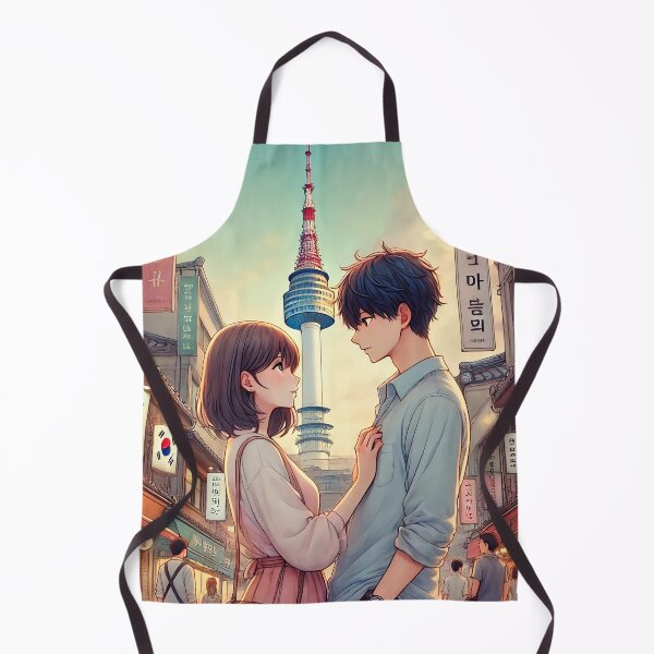 Item preview, Anime Couple N Seoul Tower designed and sold by unrealartwork.