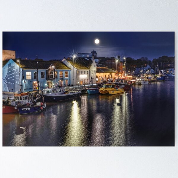 Item preview, Weymouth Harbour Super Moon designed and sold by Alisonchambers2.