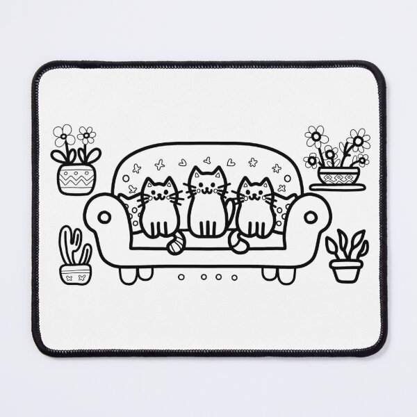Item preview, KittyKat - Kittens on a Sofa designed and sold by KittyKatCats.