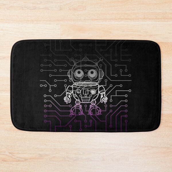 Artikelvorschau, Roboter- und Platinengrafik, Asexual Pride Flag, Sci-Fi, Roboter, Cartoon, Technik, Platine, Wissenschaft, bunter Roboter, LGBTQ-Roboter, Pride-Roboter, entworfen und verkauft von PrideBeProud.