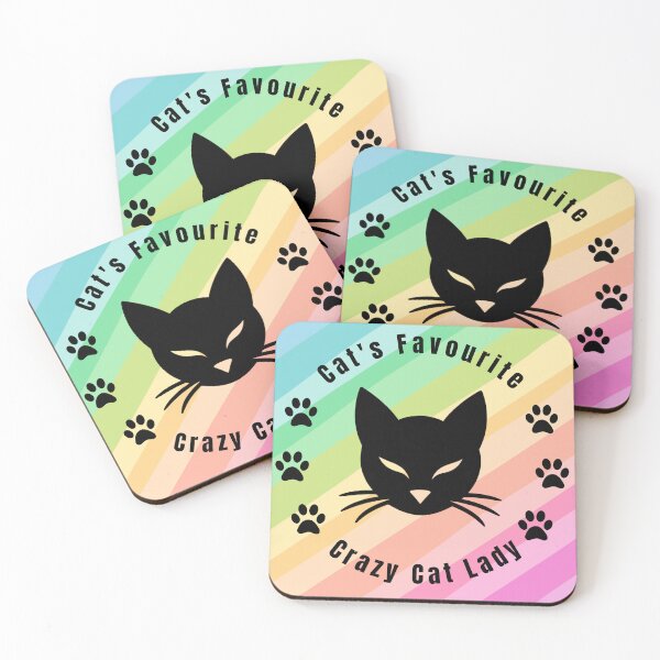 Item preview, Cats Favourite Crazy Cat Lady Colour designed and sold by MoonMonkeyNbear.