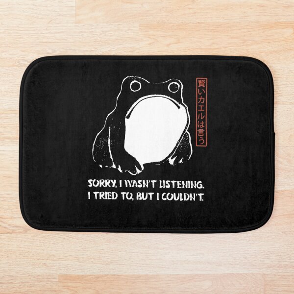 Item preview, Grumpy Frog says: I wasn't listening * funny text  designed and sold by Kraftees.