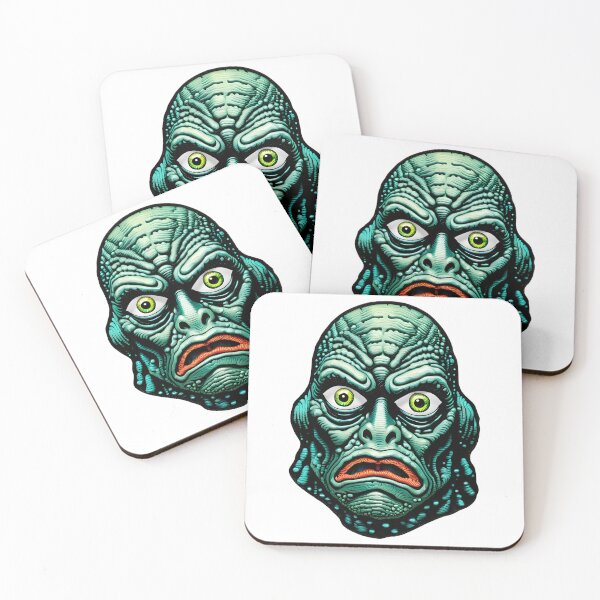 Artikelvorschau, Kreatur von Black Lagoon Face Psychedelic Prismatic Colors 1 entworfen und verkauft von webjmf.