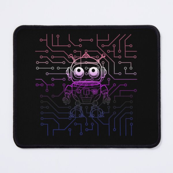 Item preview, Robot and circuit board graphic, Genderfluid pride Flag, sci-fi, robot, cartoon, techy, circuit board, science, colorful robot, lgbtq robot, pride robot, designed and sold by PrideBeProud.
