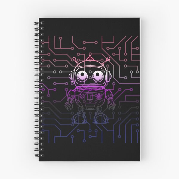 Aperçu de l'œuvre Graphique de robot et de circuit imprimé, drapeau de fierté Genderfluid, science-fiction, robot, dessin animé, techy, circuit imprimé, science, robot coloré, robot LGBTQ, robot de fierté, créée et vendue par PrideBeProud.