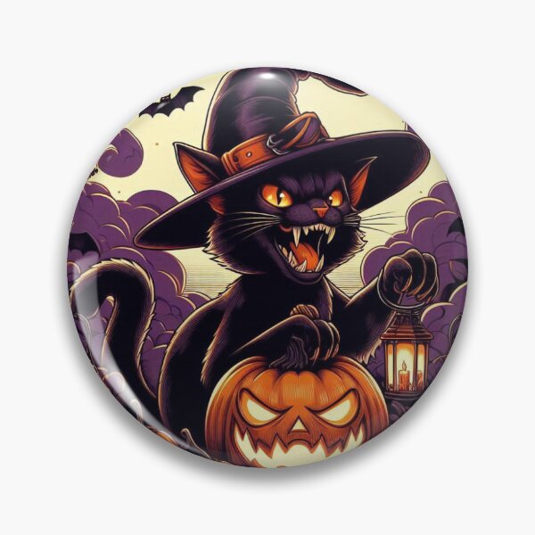 Item preview, cat halloween sticker designed and sold by Me-design34.