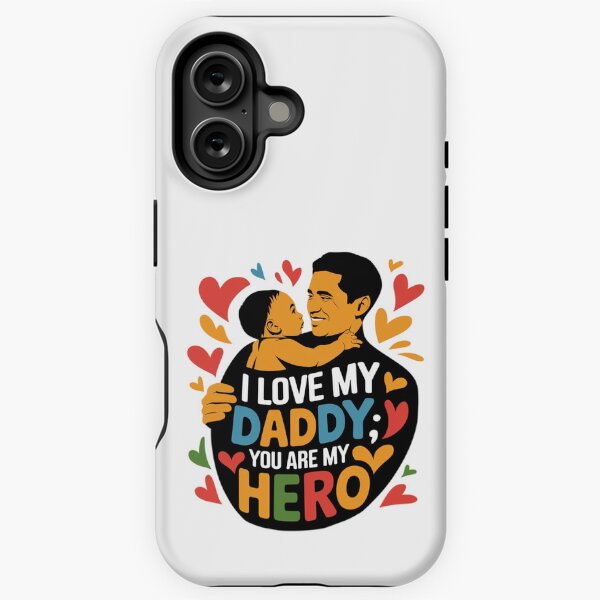Vista previa del artículo con la obra «Amo a mi papi, eres mi heroe», diseñado y vendido por nimmitrends.