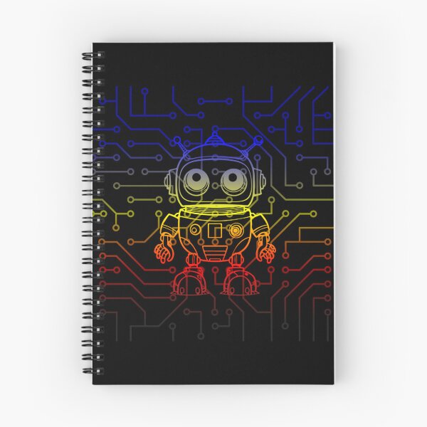 Aperçu de l'œuvre Graphique de robot et de circuit imprimé, drapeau de fierté polyamoureuse, science-fiction, robot, dessin animé, techy, circuit imprimé, science, robot coloré, robot lgbtq, robot de fierté, créée et vendue par PrideBeProud.