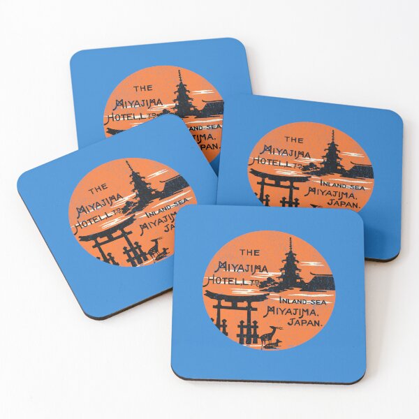 Item preview, Vintage Travel Sticker Miyajima Hotel Japan Shinto designed and sold by chrisrivait.