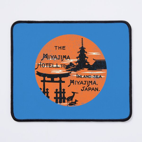 Item preview, Vintage Travel Sticker Miyajima Hotel Japan Shinto designed and sold by chrisrivait.
