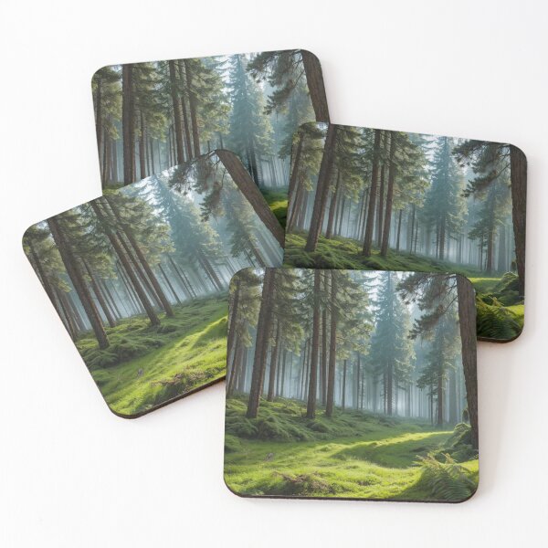Item preview, Evergreen Forest Landscape designed and sold by vekotpu.