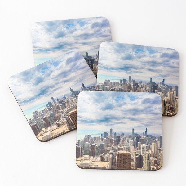Item preview, Elevated view of Chicago designed and sold by Stephensimages.