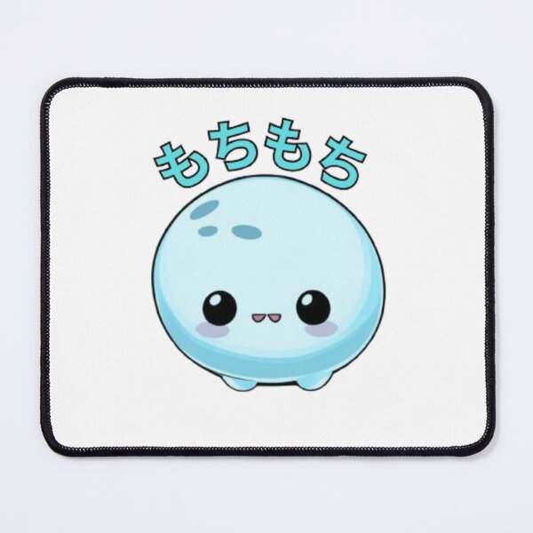 Item preview, Cute Mochi Sticker Blue – Kawaii Squishy Japanese Food Art for Laptops, Water Bottles, and Journals designed and sold by MarkLines.