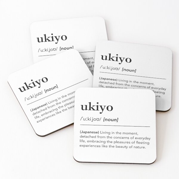 Item preview, Ukiyo Definition, Meaning of Ukiyo, Japanese Words designed and sold by lagunaklein.