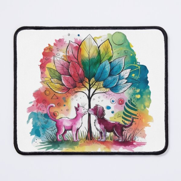 Item preview, A Cat and a Dog Beyond Boundaries designed and sold by NtoikeShop123.