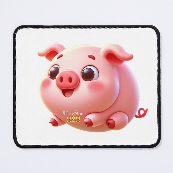 Item preview, Bouncing Pinky Pig designed and sold by PattyShop888.