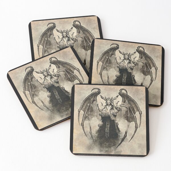 Item preview, Lilith Dark Goddess Demon - Vintage Black & White Print designed and sold by Earth Nature Creations.