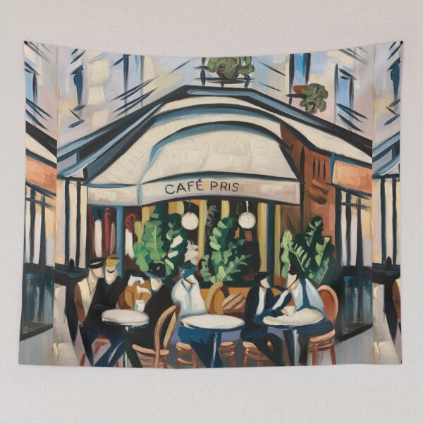 Item preview, Parisian Café Bliss – Capturing the Heart of French Leisure. Art By Carraann  designed and sold by CARRAANN.