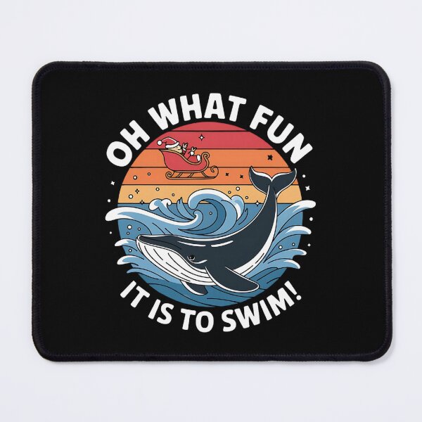 Item preview, Oh What Fun It Is To Swim Christmas Whale Funny Gifts for Christmas designed and sold by KedzikDesigns.