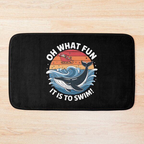 Item preview, Oh What Fun It Is To Swim Christmas Whale Funny Gifts for Christmas designed and sold by KedzikDesigns.