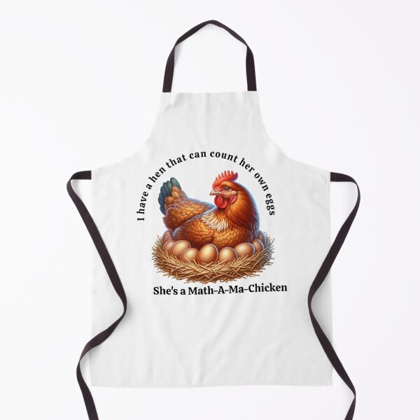 Item preview, I have a chicken that can count her own eggs, she's a math-a-ma-chicken designed and sold by absurditeestore.