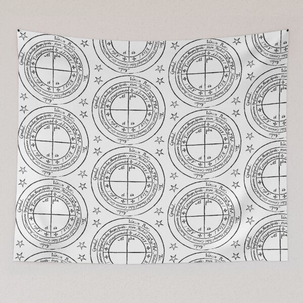Item preview, Heptameron Magic Circle for Protection designed and sold by Earth Nature Creations.