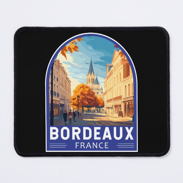 Item preview, Bordeaux France Travel Art Emblem designed and sold by KrisSidDesigns.