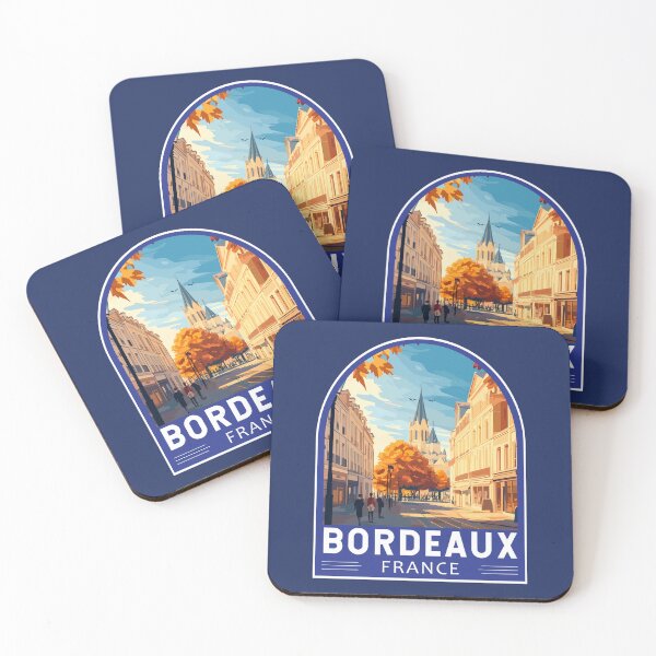 Item preview, Bordeaux France Travel Art Emblem designed and sold by KrisSidDesigns.