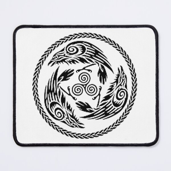 Item preview, The Morrigan Raven Triple Goddess Symbol designed and sold by Earth Nature Creations.