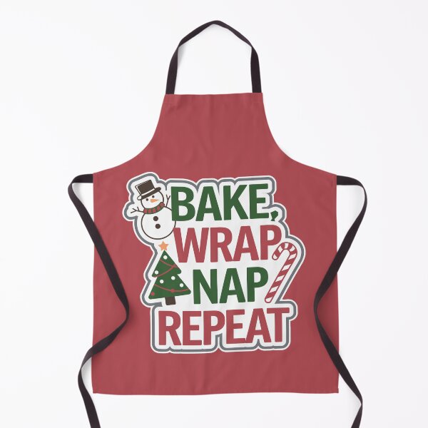 Item preview, Bake Wrap Nap Repeat | Funny Christmas Holiday designed and sold by cabana.space.