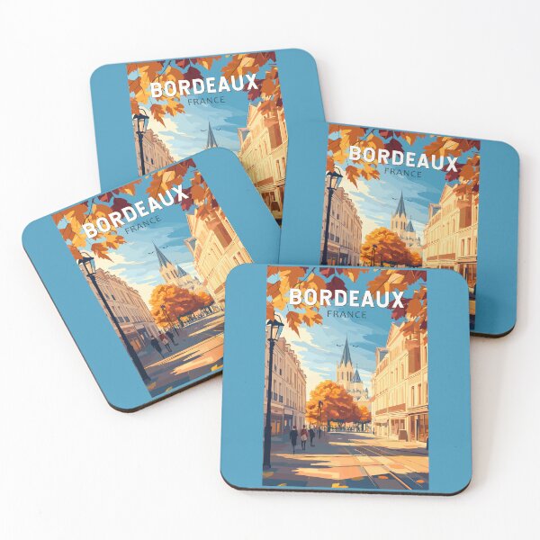 Item preview, Bordeaux France Illustration Travel Art Vintage designed and sold by KrisSidDesigns.